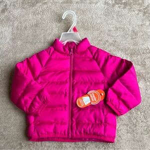 NWT! Wonder Nation | 18 Month Old Synthetic Down Puffer Jacket Bright Pink Cozy